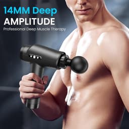 Massagepistool - Spierstimulator - Spierherstel - 30 Snelheden - 25x23x5 cm - Zwart — thumbnail 4