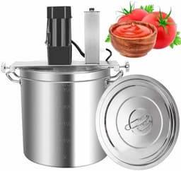 Keukenmixer Automatisch - Voedselmixer Roerbak - Grote Porties Mengen - Dubbellaags Roersysteem - 40 Liter - Zilver — thumbnail 1