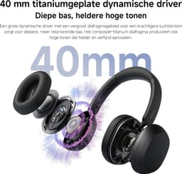 REDMI Headphones Neo - 42 dB ANC - Hi-Res Audio - 72 uur batterij - Zwart — thumbnail 2