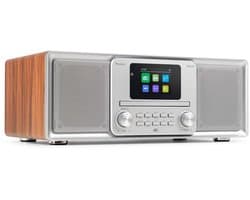 DAB radio - Audizio Palmi - Radio met cd speler - Bluetooth radio - FM, DAB+ en USB - Zilver