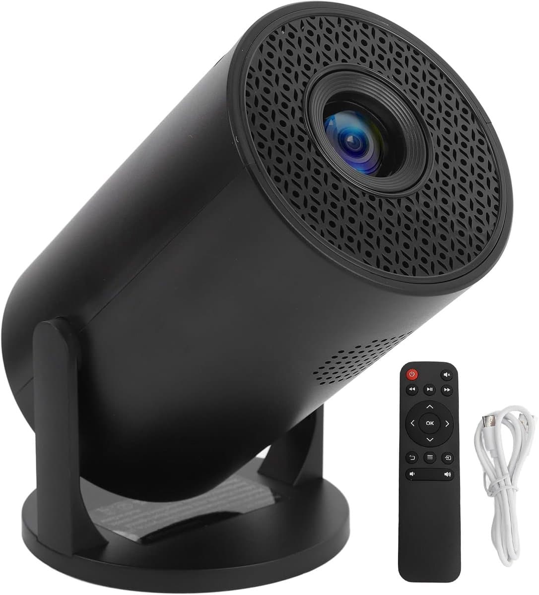 SnelShoppen - Draagbare Projector, 270° Verstelbare HD 1080P Bluetooth Projector, Draadloze USB TV Stick Video Film Projector voor Android, Laptop, PC — afbeelding 1