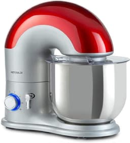 Keukenmachine Mixer - Foodprocessor Kom - Bakken Deeg Maken - Planetair Roersysteem - 7 Liter Kom - Zilver — thumbnail 1