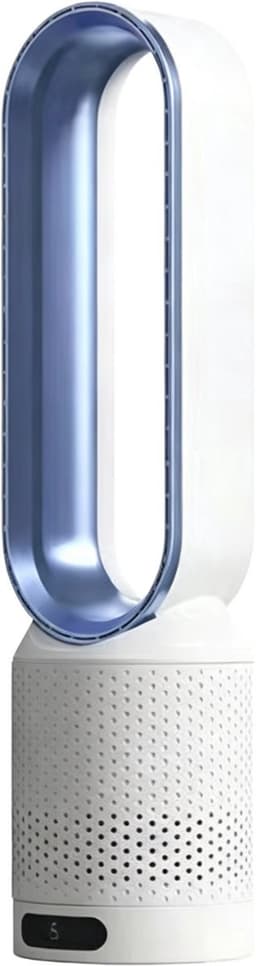 Casalora Ventilator Staand - Bladloze Ventilator 58 cm - Luchtcirculator met Afstandsbediening, 8 Snelheden, 90° Oscillatie, Timer en Luchtzuivering – Veilig en Comfortabel voor Woonkamer, Slaapkamer en Kantoor - Blauw — thumbnail 1