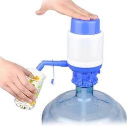 Let op type!! Middellange gebotteld drinkwater Hand druk druk pomp Dispenser Water druk apparaat — thumbnail 1