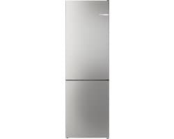 Bosch KGN362LAF - Serie 4 -Koel-vriescombinatie - Metaal look - Energielabel A - Total No Frost: nooit meer je vriezer ontdooien en geen condens in je koelkast - Led verlichting - Perfect Fit: zet je koelkast strak tegen de wand of in een nis