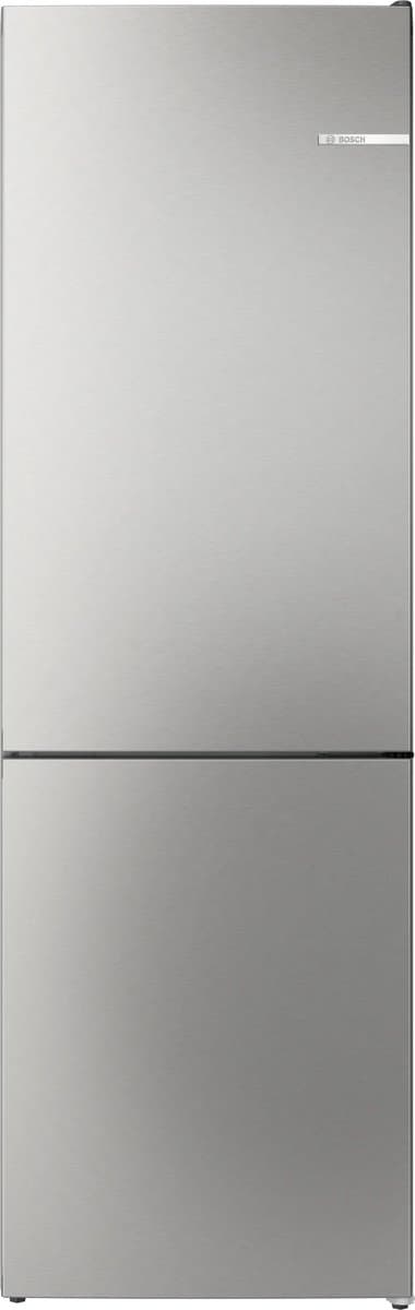 Bosch KGN362LAF - Serie 4 -Koel-vriescombinatie - Metaal look - Energielabel A - Total No Frost: nooit meer je vriezer ontdooien en geen condens in je koelkast - Led verlichting - Perfect Fit: zet je koelkast strak tegen de wand of in een nis — afbeelding 1