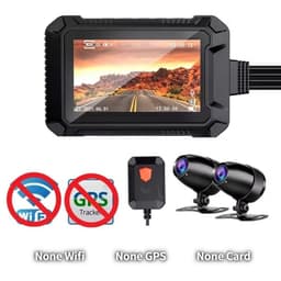Motorfiets DVR Voor- en achter dual channel rijvideorecorder zwarte doos — thumbnail 1