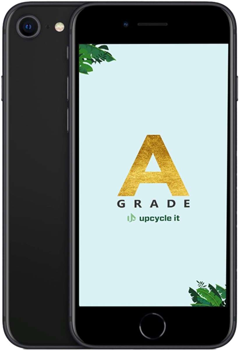 upcycle it Apple iPhone SE 2022 (Refurbished) Grade A 11,9 cm (4.7") Dual SIM iOS 17 5G 64 GB Zwart — afbeelding 1