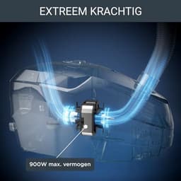 Krachtige Stille Stofzuiger met Laag Energieverbruik en HEPA Filtratie - 900W — thumbnail 4