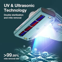 Draagbare huisstofmijt stofzuiger met UV-sterilisatie en ultrasone technologie - 700W — thumbnail 2
