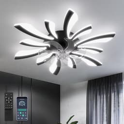 Dimbare Plafondventilator met Verlichting en Afstandsbediening – 78 cm Modern Ontwerp, 6 Snelheden voor Zomer en Winter — thumbnail 1