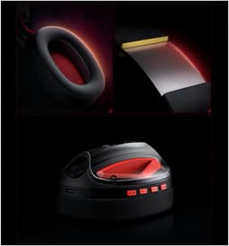 Picun G1 - 2.4GHz Draadloze Gaming Headset - Over ear koptelefoon - Met microfoon - PC/PS4/PS5/Nintendo Switch - Zwart rood — thumbnail 4