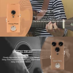 Vintage Overdrive Electric Guitar Pedal - Klassiek Effect, Professionele Muziekuitrusting, Uniek Retro Geluid, Ideaal voor Muzikanten en Gitaarliefhebbers — thumbnail 4