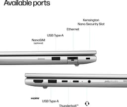 HP EliteBook 6 G1i 14 - Zakelijke laptop - Core Ultra 7 - 16GB/512GB - 14 inch - met gezichtsherkenning en vingerafdruklezer — thumbnail 5