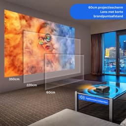 MKSS® Mini Beamer - Mini Projector - Mini Beamer Smartphone - Zwart — thumbnail 5
