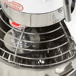 HCB® - Professionele Horeca Planeetmenger - 10 liter - 230V - RVS / INOX deegmachine - Kneedmachine - Keuken machine - Planeetmixer - Deegkneder machine - Spiraalkneder - 45x36.5x60.5 cm (DxBxH) - 57 kg - 6825 — thumbnail 3