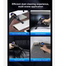 Handstofzuiger voor Auto, handstofzuiger draadloos met licht, Rechargeable draagbare , toetsenbord, lade, desktop 9000PA — thumbnail 4