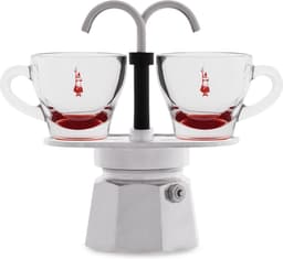 Bialetti Mini Express 2 Kops – Espressomaker – Aluminium – Inclusief 2 Espressokopjes — thumbnail 4