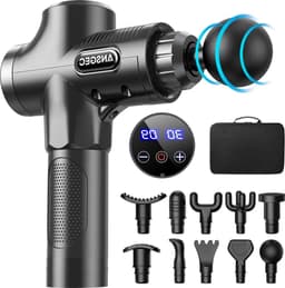 Massage Pistool 30 Snelheden Diep Weefsel - 10 Massage Koppen - Krachtig Antislip Stil Professioneel Elektrisch Handheld Massage Pistool voor ontspannen herstel - LCD aanraakscherm — thumbnail 1