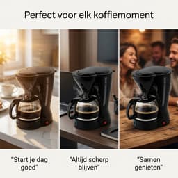 Koffiezetapparaat Filterkoffie 1,5L - Koffiemachine met Herbruikbare Filter - Automatische Uitschakeling - 800W — thumbnail 3
