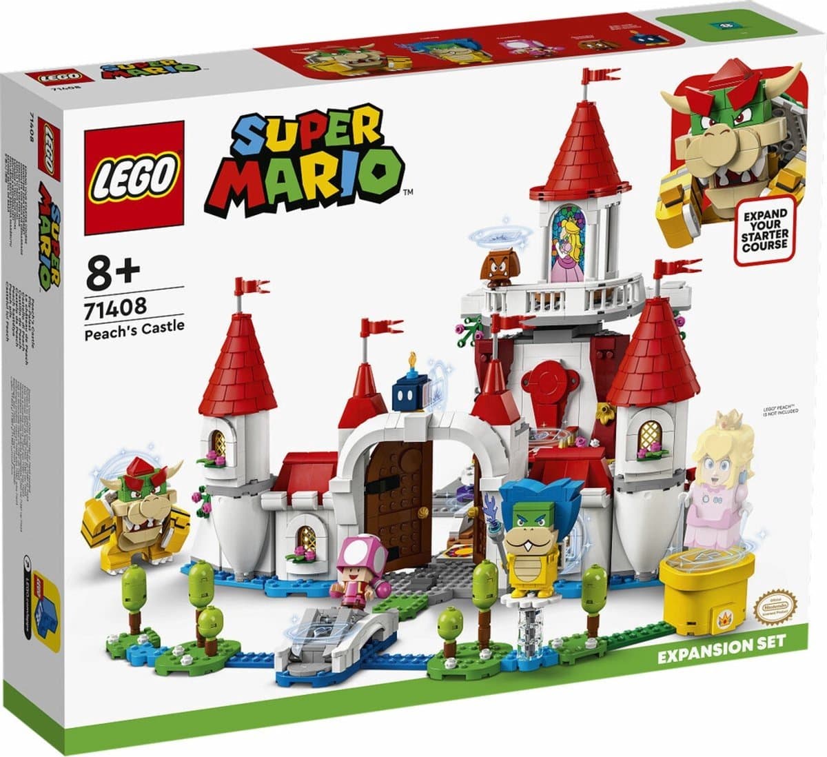 LEGO Super Mario - Uitbreidingsset: Peach' kasteel Constructiespeelgoed — afbeelding 1