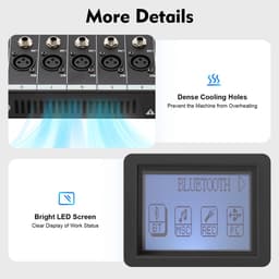 Rolu Mengpaneel – Mengpaneel Mixer – Professionele 8-Kanaals Mixer – 48V Fantoomvoeding – Compact & Draagbaar — thumbnail 5