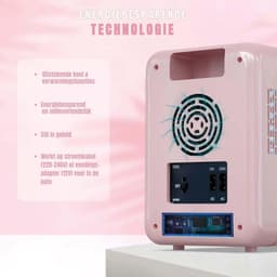 DnA® Mini koelkast 4L - Skincare & make-up fridge - Mini Koelkasten - Zwart - 23cm x 17cm x 24cm — thumbnail 5