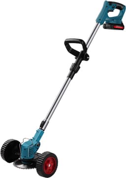 Accu Elektrische Grastrimmer - 30W Handgrasmaaier - Borstelloze Draadloze Grasmaaier - Lengte Verstelbaar - Multifunctionele Snijkop - met 2 Accu's - Tuingereedschap voor Gazon — thumbnail 2