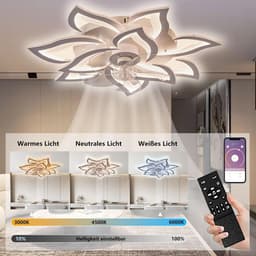 Moderne Plafondventilator met Dimbaar LED Licht en Afstandsbediening — thumbnail 2