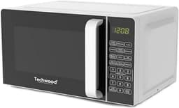 Magnetron met Grill - Compacte Oven - Snel Maaltijden Bereiden - Digitale Bediening - 20 Liter Inhoud - Wit — thumbnail 3