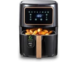 Aura® Airfryer XXL - Mini-oven - Heteluchtfriteuse - 6.9L - 8 Programma's - Zwart - ‎36cm x 40cm x 36cm