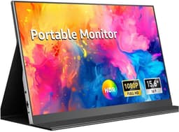 SNJY® Portable Monitor - Draagbare Monitor - Draagbaar Scherm - 15,6 Inch - 1920×1080 FHD - Zwart — thumbnail 1