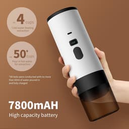 Drie-In-ééN Draagbare Koffiezetapparaat, Draagbare Koffiezetapparaat, Oplaadbare Koffiezetapparaat, Usb-Capsule Espressomachine (Paars) — thumbnail 3