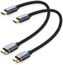 USB C naar Micro B - Externe Harde Schijf Kabel - Data Overzetten - Directe Verbinding - 0.5 Meter — thumbnail 1