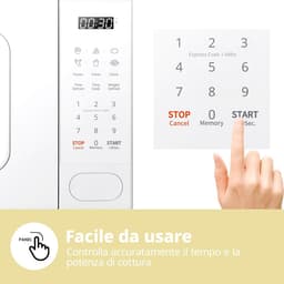 Digitale Magnetron 20L, 700W met 6 Vooraf Ingestelde Menu's en Express Cook Functie — thumbnail 2