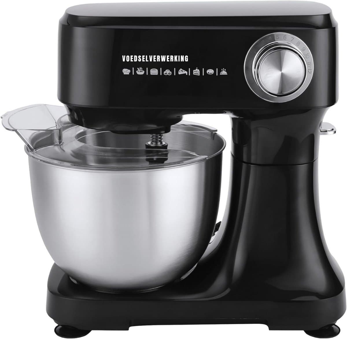 SAVI® Mixer met mengkom - Mixer - Mixer met mengkom keukenmachine - Zwart - 10cm x 28cm x 32cm — afbeelding 1