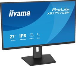 iiyama ProLite XB2797QSN-B1 - 27 inch - QHD - IPS - USB-Hub (4x) - Verstelbaar - USB-C Dock — thumbnail 2