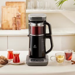 KARACA- Caysever Robotea Pro- 4 in 1- Engelse Versie - Theemaker-Space Grey-Sprekende Automatische waterkoker en filterkoffiezetapparaat, 2500 W, space gray, theemaker, ZONDER BLUETOOTH — thumbnail 4