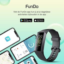 Otiume Stappenteller - Fitness Tracker - Smartwatch Horloge voor Dames en Heren - Zwart — thumbnail 5