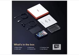 MP4-speler met Bluetooth en WiFi 80GB, MP3- en MP4-muziekspeler, 4 Inch 1080P touchscreen-videospeler, draagbare Android Spotify-speler met Play Store-app (Zwart) — thumbnail 3