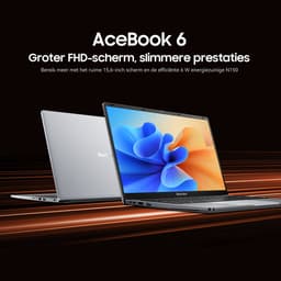Blackview AceBook 6 Laptop - 15,6 inch Full HD - 16 GB RAM - 512 GB SSD - Intel N150 - Windows 11 Notebook - UHD Graphics - Grijs — thumbnail 2
