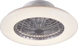 REALITY STRALSUND - Ventilator - Titanium - incl. 1x SMD 30 W - Geintegreerde dimmer - Traploos instelbare lichtkleur - Nachtlampje - Niet geschikt voor externe dimmer - Geheugenfunctie - 3 snelheidsinstellingen - Zomer- en wintermodus — thumbnail 1