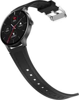Belesy® NOBLE - Smartwatch Heren – Smartwatch Dames - Horloge – Stappenteller – Calorieën - Hartslag – Sporten - Je eigen foto als wijzerplaat - Kleurenscherm - Full Touch – Silicone – Zwart - Moederdag — thumbnail 4