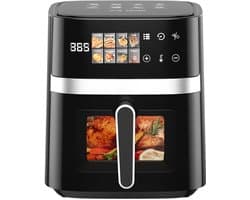 Genet7 Store - AirFryer - 5,5L - Luchtfriteuse 8-in-1 - Touchscreen - Max. 200°C Elektrisch - zwart