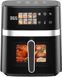Genet7 Store - AirFryer - 5,5L - Luchtfriteuse 8-in-1 - Touchscreen - Max. 200°C Elektrisch - zwart — thumbnail 1