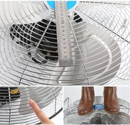 Staande Ventilator - Vloerventilator Krachtig - Ruimte Koelen - Drie Snelheden - 56 cm - Zwart — thumbnail 4