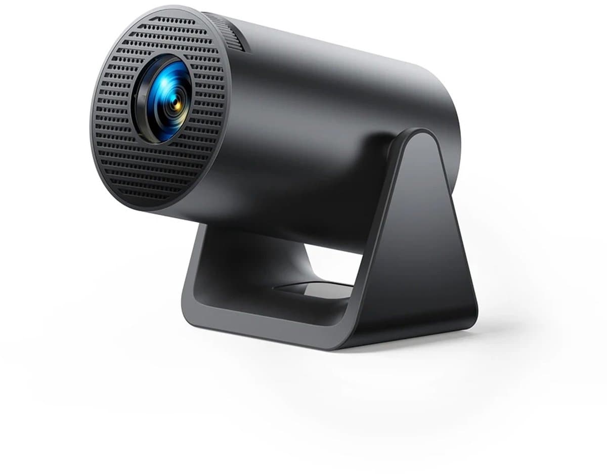 Stervia Mini Beamer - Projector - Projector Sterrenhemel - Projector Scherm - 1080P - 300 ANSI - 270° - Zwart - 9 x 11.7 x 19 cm — afbeelding 1