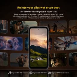 Blackview FORT 5 Robuuste Smartphone - 36GB RAM+256GB ROM - 5000 mAh Met 33W-adapter - 6,78 inch 120Hz - Android 16 - Dual SIM 4G - 108MP+50MP AI-Camera - Nachtzicht - IP68/IP69K Outdoor Telefoon - NFC GPS OTG FM - Geel — thumbnail 4