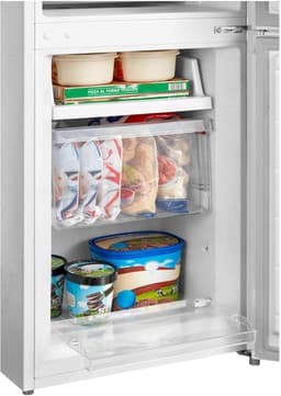 Comfee' RCB169WH2(E) 174 L 70/30 Vrijstaande koelvriescombinatie, 150 cm hoogte, Low Frost, 4-sterren vriezer, Stil 39 dB, Instelbare thermostaat, LED-verlichting, Omkeerbare deur, Wit [Energieklasse E] — thumbnail 5