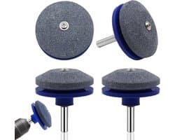 Bladversteller voor Grasmaaier, Universele Snijmachine, Mesversteller voor Elektrische Boormachines en Tuingereedschap, Set van 4, Blauw